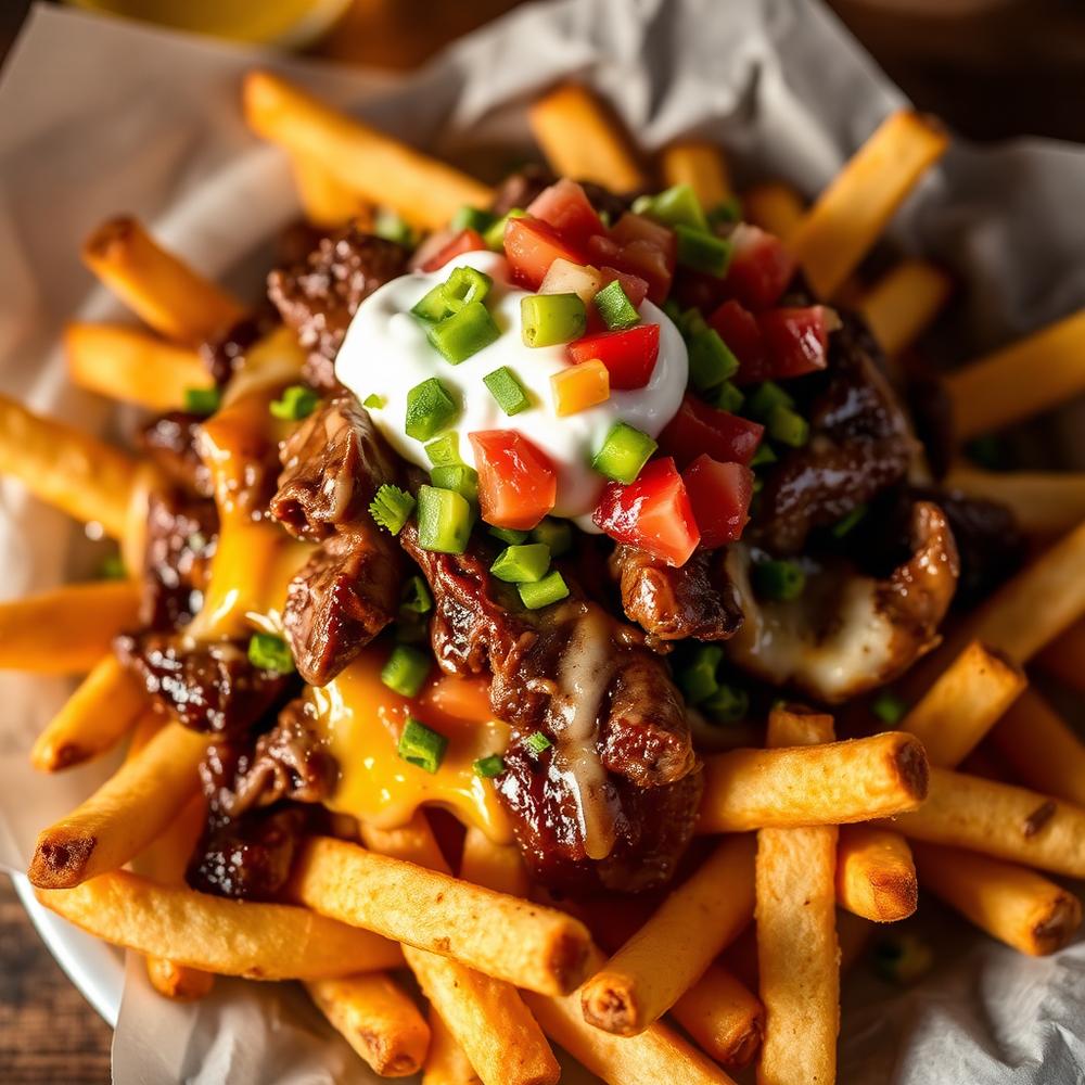 Carne Asada Fries at Tacos Mexico Arlington
